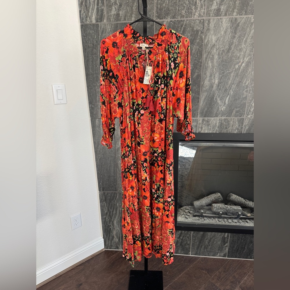 Easel Printed Maxi Dress NWT